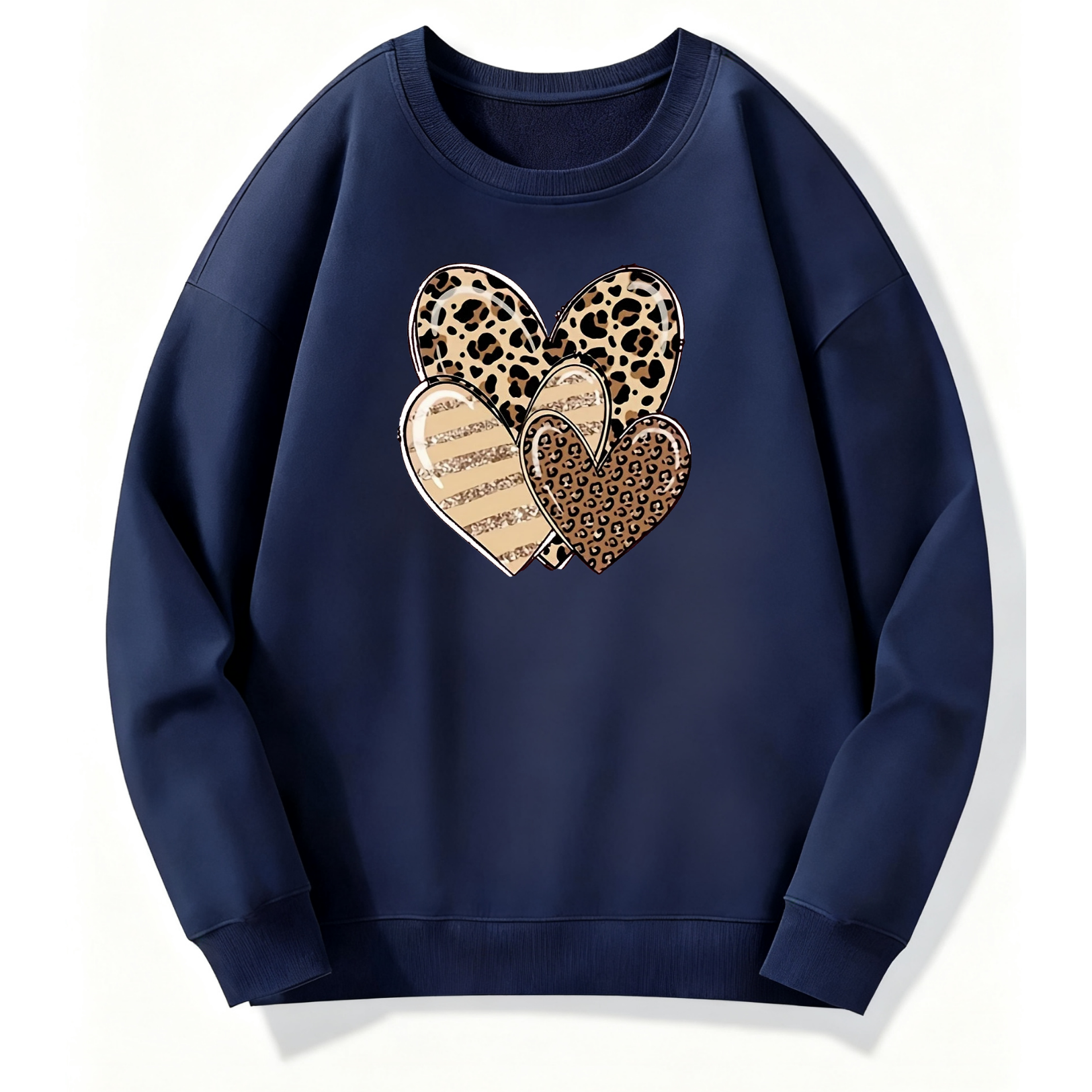 Leopard Heart Graphic Classic Hoodie - Image 3