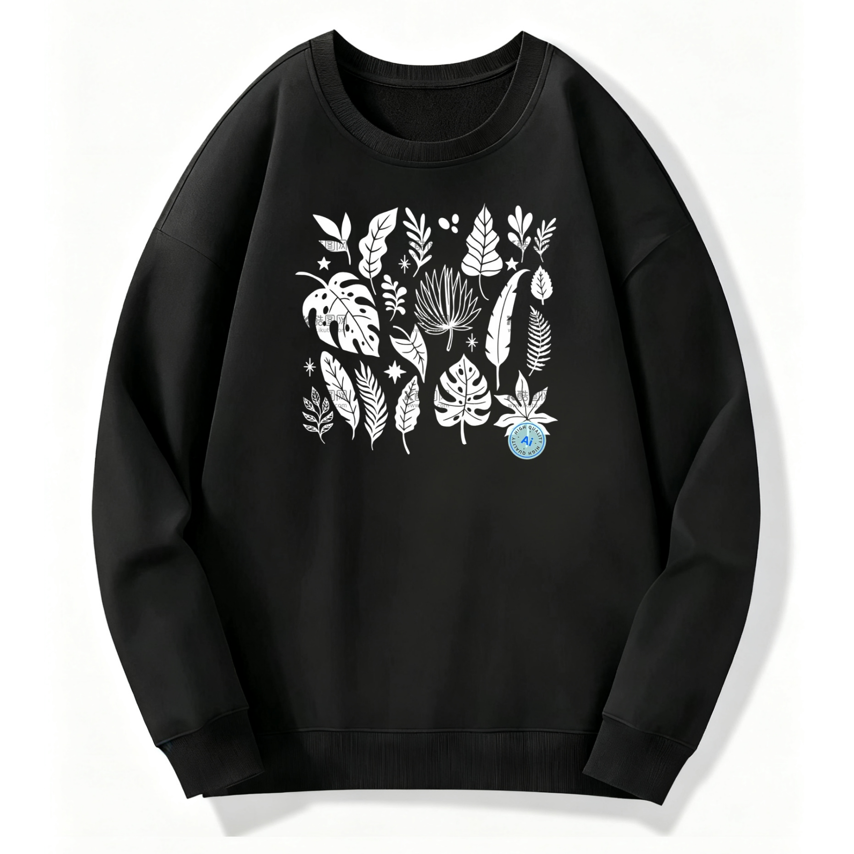 Tropical Leaves Graphic Classic Hoodie