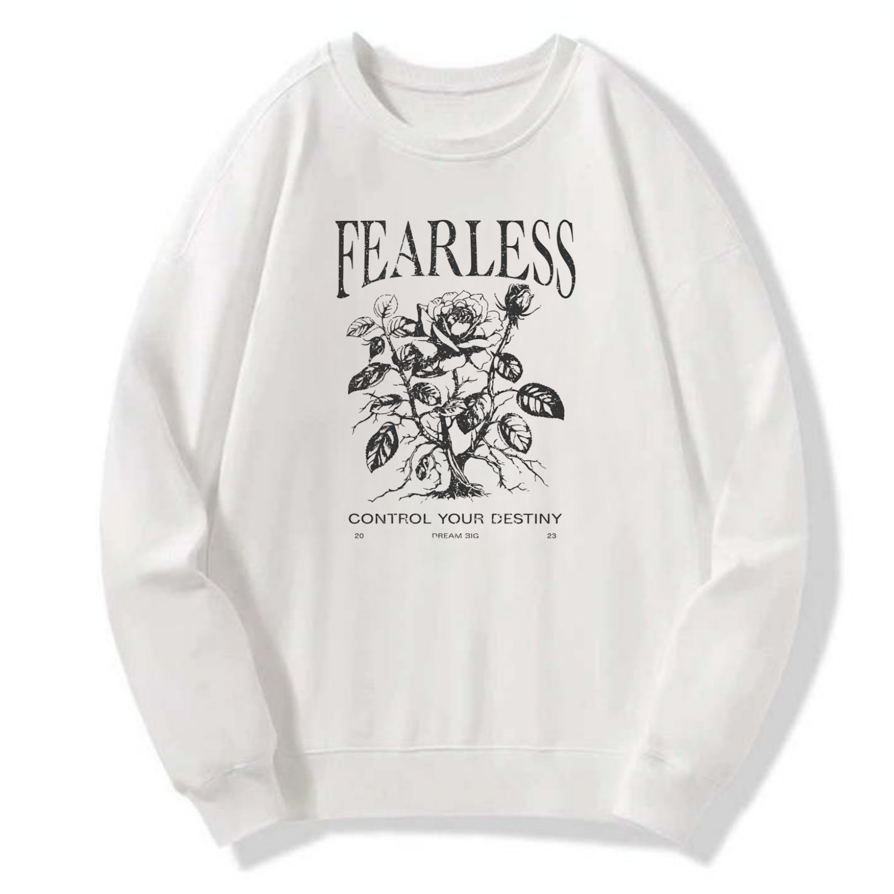 Fearless Rose Motivational Classic Hoodie