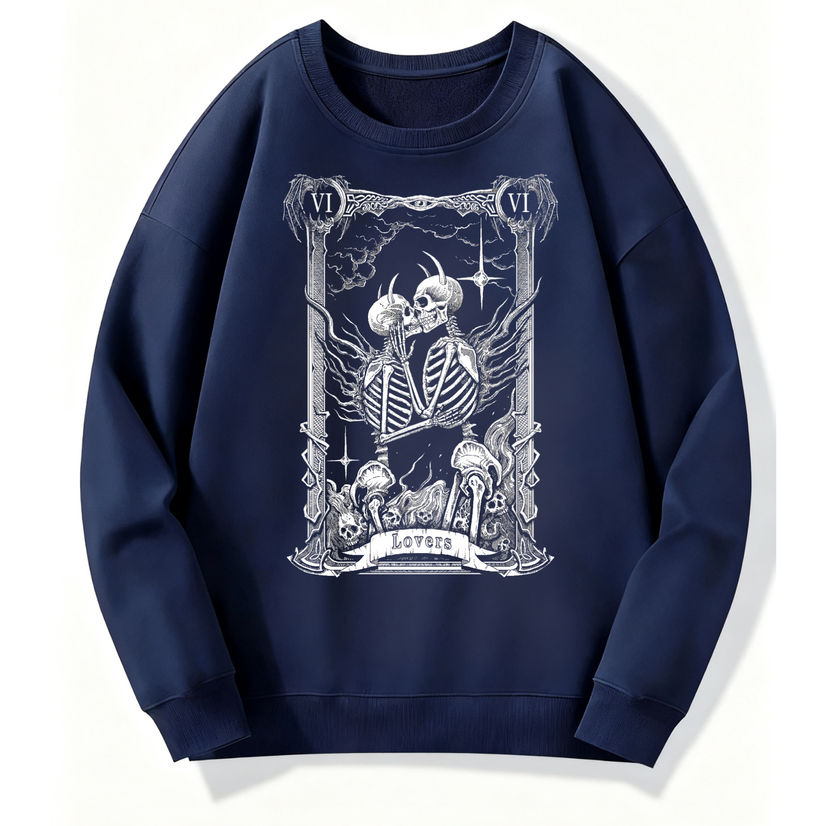 Lovers Tarot Gothic Classic Hoodie - Image 3